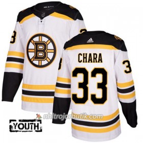 Barn Ishockey Boston Bruins Tröja Zdeno Chara 33 Adidas 2017-2018 Vit Authentic